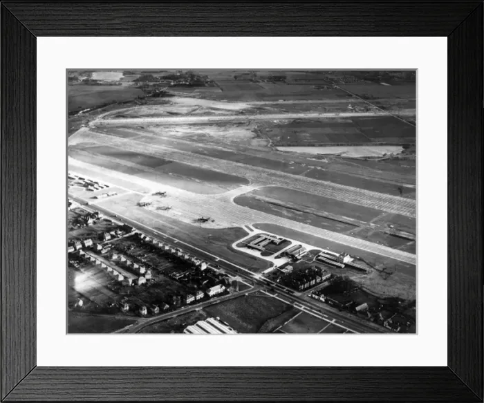 Framed Print : 1945 aerial view looking south Framed Print : 1945 aerial view looking south