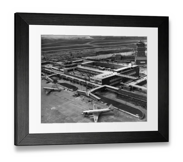 Framed Print : An aerial view of the south east face passenger building Framed Print : An aerial view of the south east face passenger building