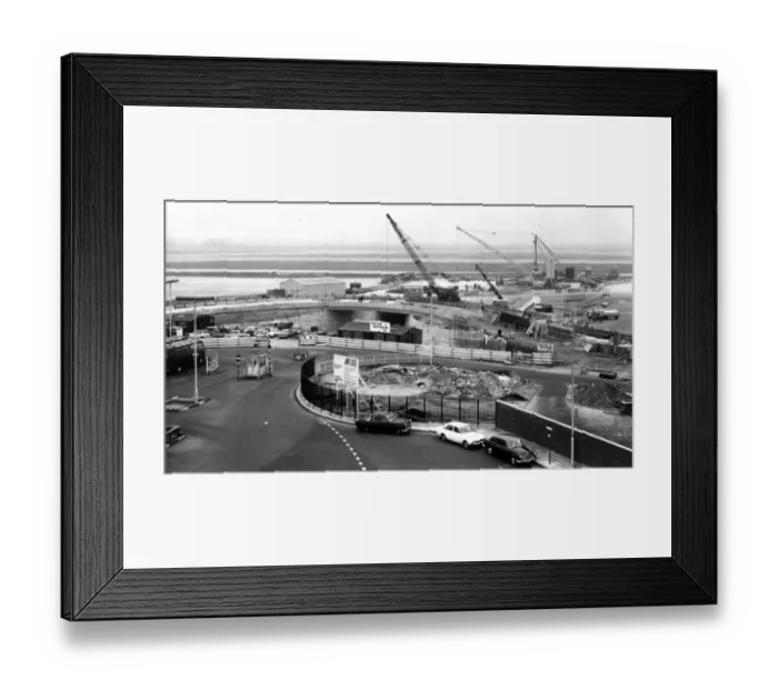 Framed Print : Progress at the north (central terminal area) approach Framed Print : Progress at the north (central terminal area) approach