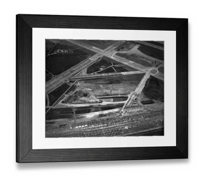 Framed Print : Early aerial view of Heathrow Airport Framed Print : Early aerial view of Heathrow Airport
