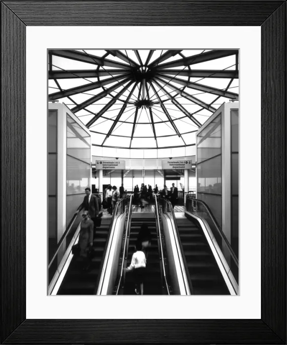 Framed Print : Flight Connections Centre Framed Print : Flight Connections Centre