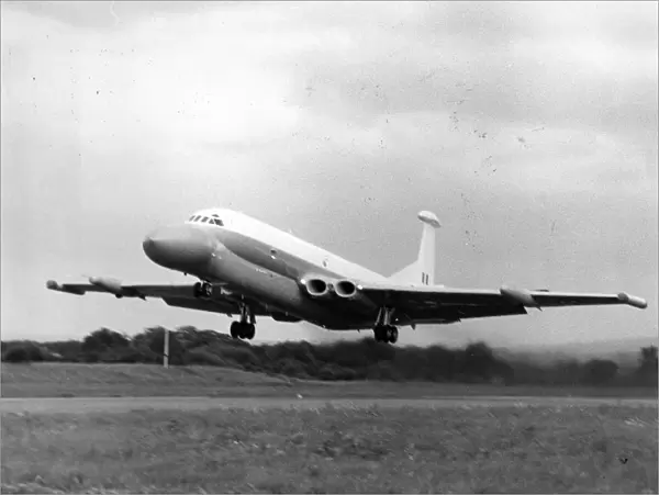 The maiden flight of the first British Aerospace Nimrod AEW3