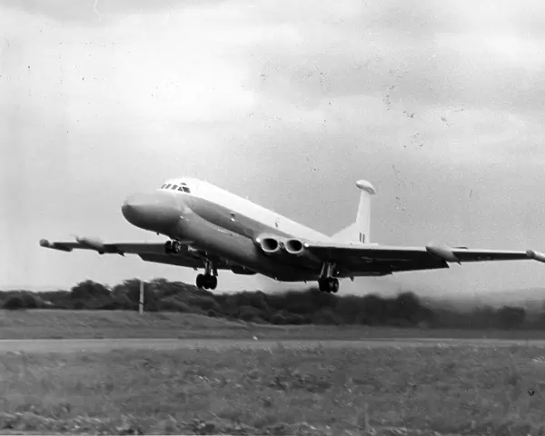 The maiden flight of the first British Aerospace Nimrod AEW3