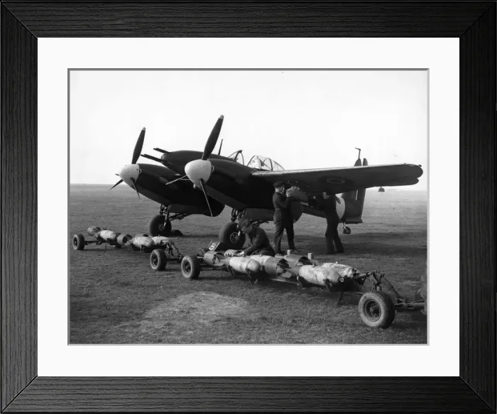 Framed Print : Westland Whirlwind is bombed up during a practice session Framed Print : Westland Whirlwind is bombed up during a practice session
