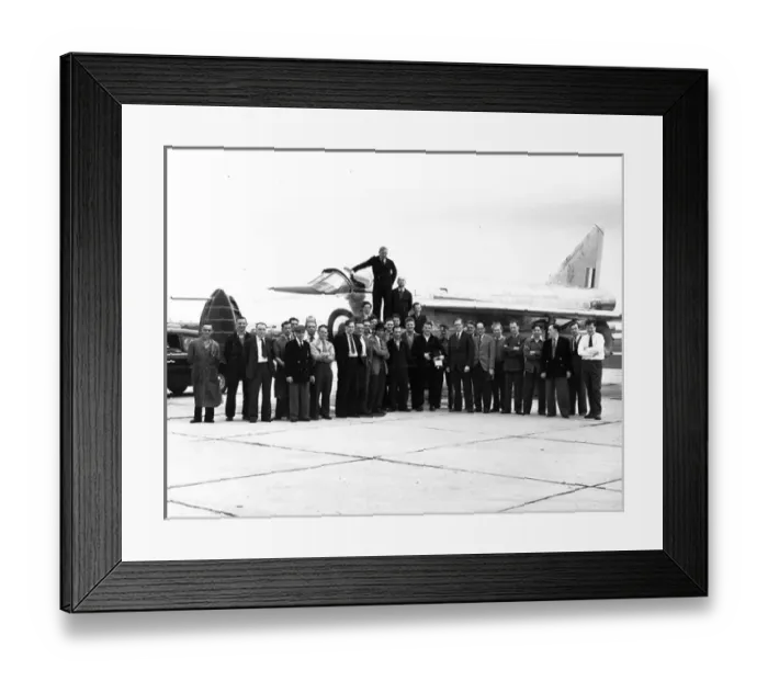Framed Print : English Electric P1 support team at Boscombe Down Framed Print : English Electric P1 support team at Boscombe Down