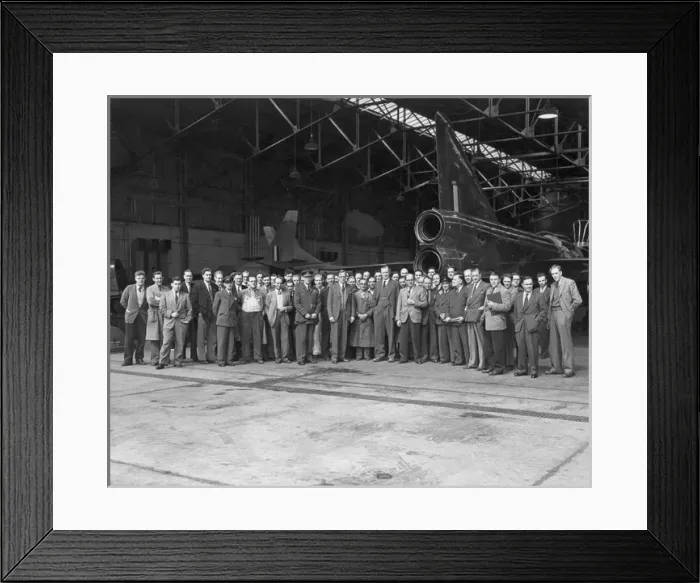 Framed Print : A visit by Duncan Sandys to Boscombe Down Framed Print : A visit by Duncan Sandys to Boscombe Down