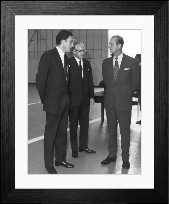 Framed Print : Ivan Yates, Frederick Page and HRH the Duke of Edinburgh Framed Print : Ivan Yates, Frederick Page and HRH the Duke of Edinburgh
