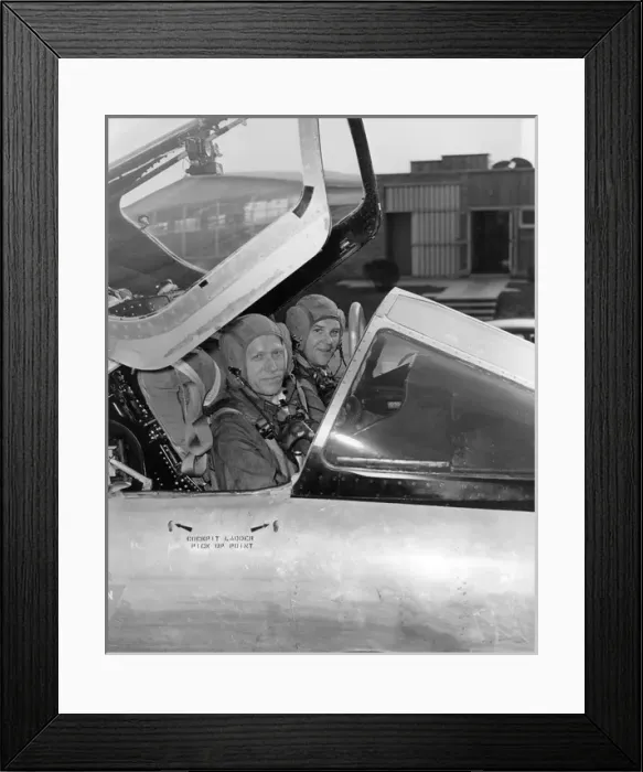 Framed Print : Frederick Page left and Roland Beamont Framed Print : Frederick Page left and Roland Beamont