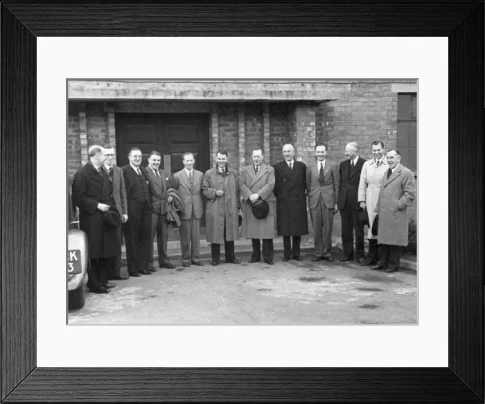 Framed Print : Lord Tedder visits Warton Framed Print : Lord Tedder visits Warton