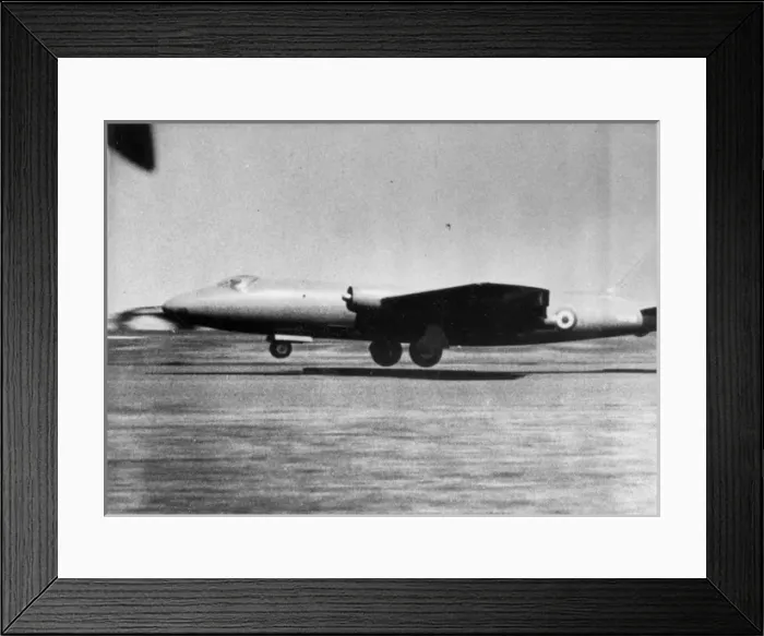 Framed Print : The maiden flight of the first English Electric Canberra VN7 Framed Print : The maiden flight of the first English Electric Canberra VN7