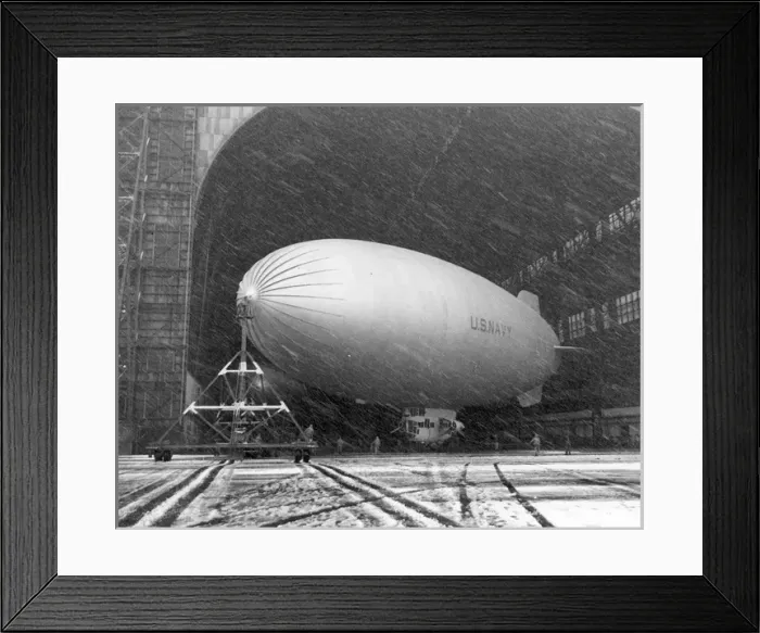 Framed Print : US Navy Goodyear K-Series entering a hangar Framed Print : US Navy Goodyear K-Series entering a hangar