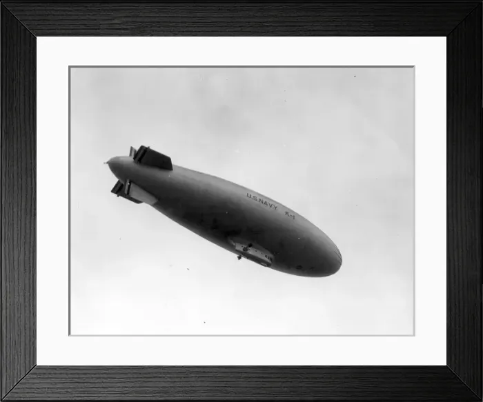 Framed Print : US Navy Goodyear K-1 airship in flight Framed Print : US Navy Goodyear K-1 airship in flight
