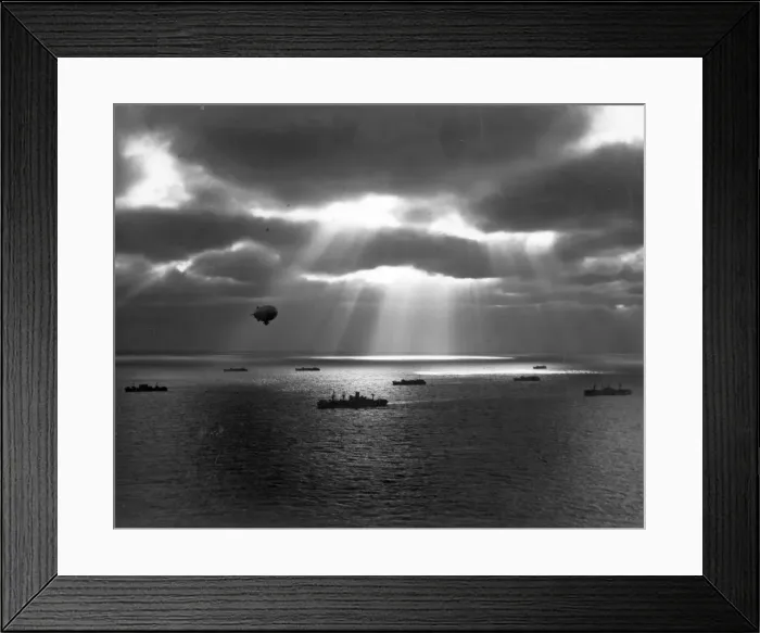 Framed Print : US Navy Goodyear K-Series airship on patrol Framed Print : US Navy Goodyear K-Series airship on patrol