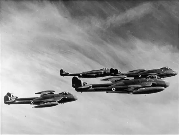 de Havilland Venom FB1s including WE386