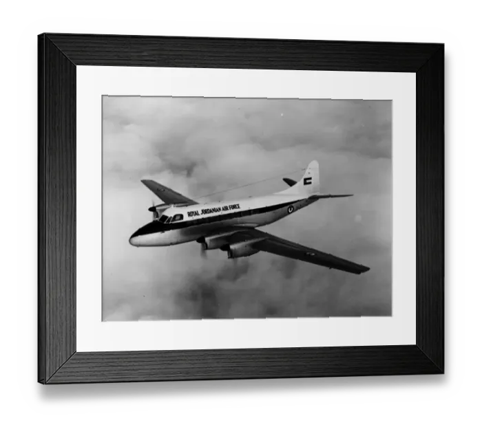 Framed Print : de Havilland DH114 Heron 2 of the Royal Jordanian Air Force Framed Print : de Havilland DH114 Heron 2 of the Royal Jordanian Air Force