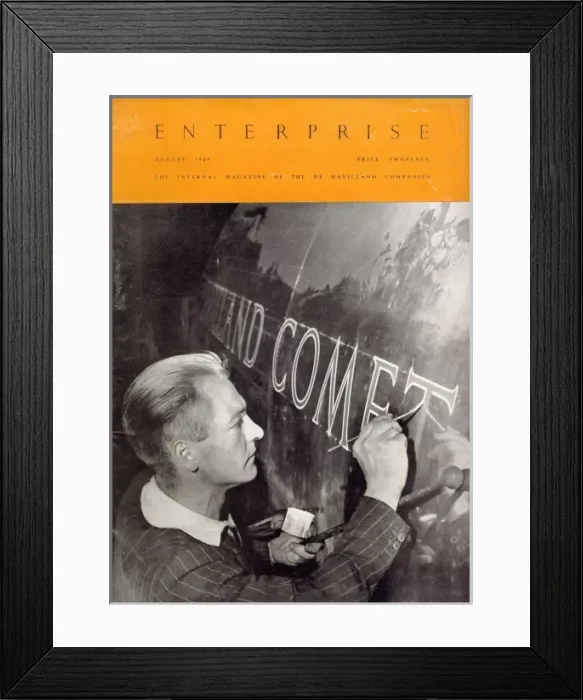 Framed Print : The front cover of Enterprise August 1949 Framed Print : The front cover of Enterprise August 1949