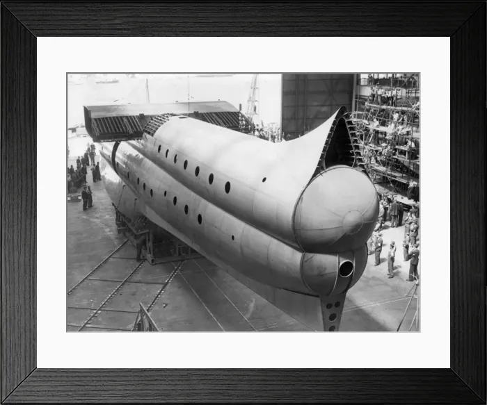 Framed Print : The first Saunders-Roe SR45 Princess during manufacture Framed Print : The first Saunders-Roe SR45 Princess during manufacture