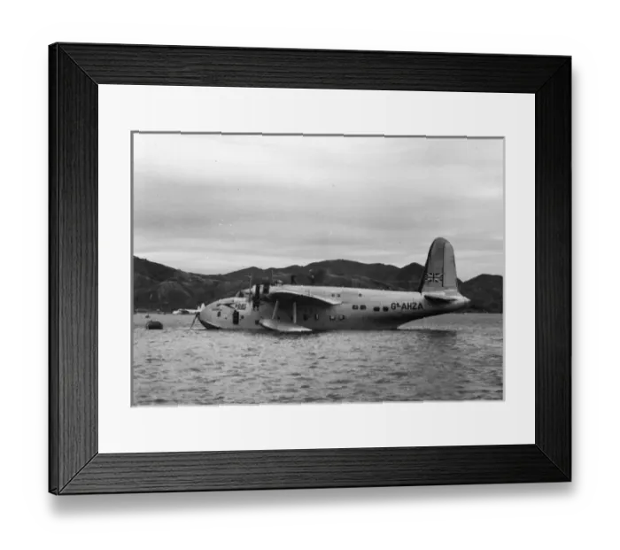 Framed Print : Short Sandringham 5 G-AHZA Penzance of BOAC Framed Print : Short Sandringham 5 G-AHZA Penzance of BOAC