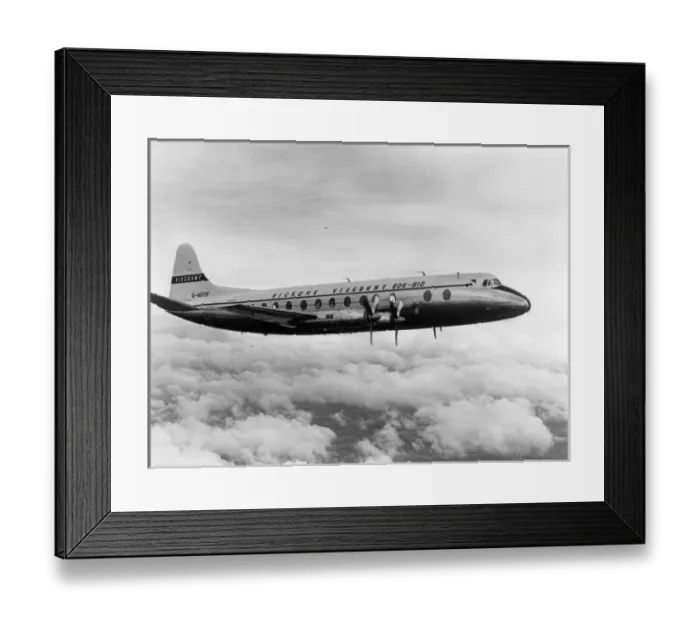 Framed Print : Vickers Viscount 806A G-AOYF Framed Print : Vickers Viscount 806A G-AOYF