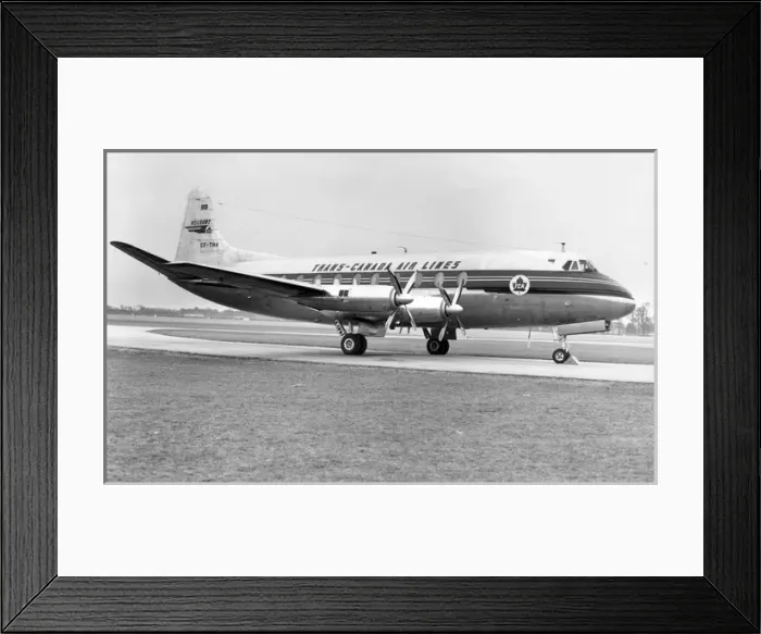Framed Print : Vickers Viscount 757 CF-THA of Trans Canada Air Lines