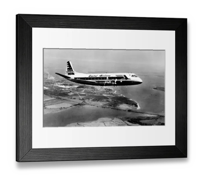 Framed Print : Vickers Viscount 744 N7402 of Capital Airlines Framed Print : Vickers Viscount 744 N7402 of Capital Airlines