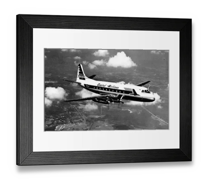 Framed Print : Vickers Viscount 744 N7403 of Capital Airlines Framed Print : Vickers Viscount 744 N7403 of Capital Airlines
