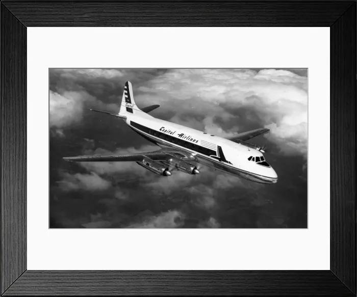 Framed Print : Vickers Viscount 744 of Capital Airlines Framed Print : Vickers Viscount 744 of Capital Airlines