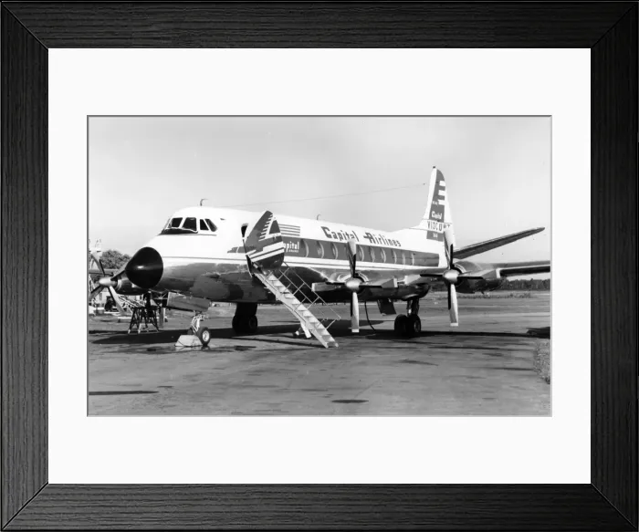 Framed Print : Vickers Viscount 744 of Capital Airlines Framed Print : Vickers Viscount 744 of Capital Airlines