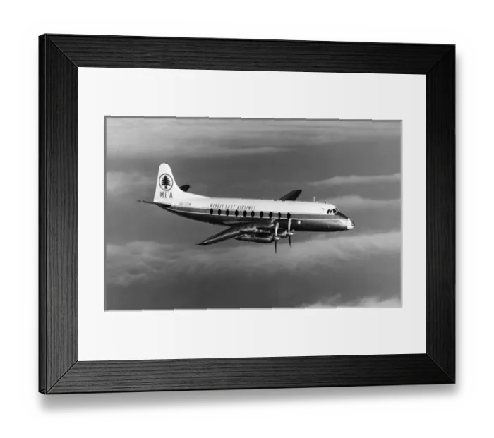 Framed Print : Vickers Viscount 754 OD-ACW of Middle East Airlines Framed Print : Vickers Viscount 754 OD-ACW of Middle East Airlines