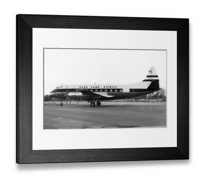 Framed Print : Vickers Viscount 760 VR-HFI of Hong Kong Airways Framed Print : Vickers Viscount 760 VR-HFI of Hong Kong Airways