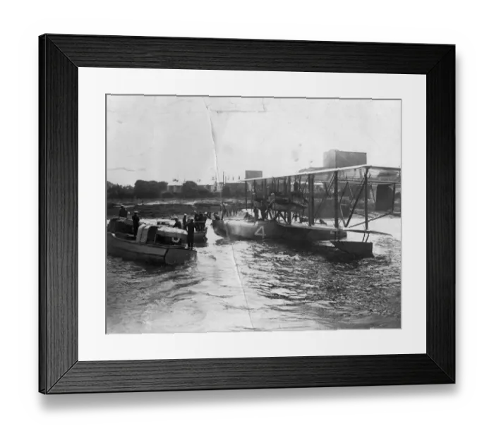 Framed Print : Curtiss NC-4 flying boat arriving at Plymouth Framed Print : Curtiss NC-4 flying boat arriving at Plymouth