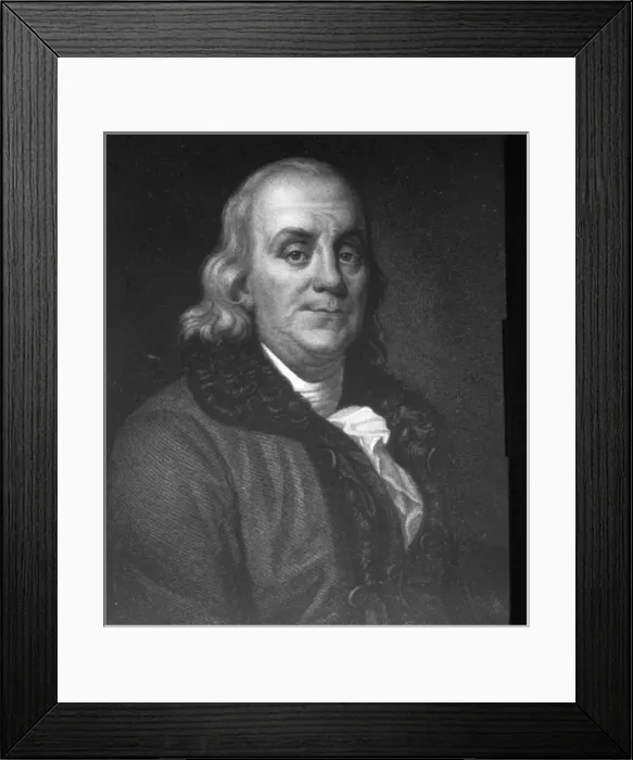 Framed Print : Benjamin Franklin (1706-1790) Framed Print : Benjamin Franklin (1706-1790)