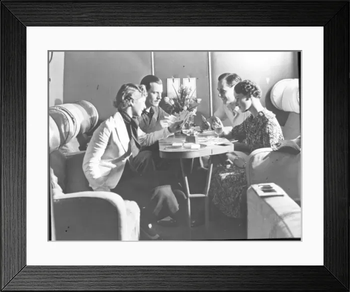 Framed Print : Short C Type flying boat cabin Framed Print : Short C Type flying boat cabin