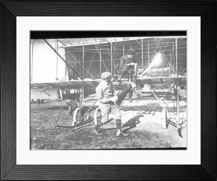 Framed Print : Farman and Paulman in 1910 Framed Print : Farman and Paulman in 1910