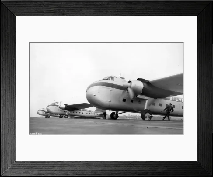 Framed Print : Three Bristol Freighter 21s including G-AGVB Framed Print : Three Bristol Freighter 21s including G-AGVB