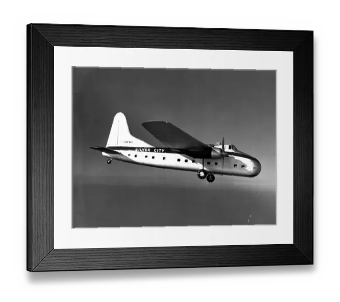 Framed Print : The first Bristol Freighter 32 G-AMWA of Silver City Airways Framed Print : The first Bristol Freighter 32 G-AMWA of Silver City Airways