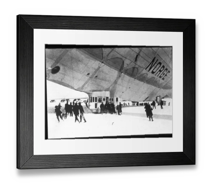 Framed Print : Umberto Nobiles Norge at Kings Bay shortly after landing Framed Print : Umberto Nobiles Norge at Kings Bay shortly after landing