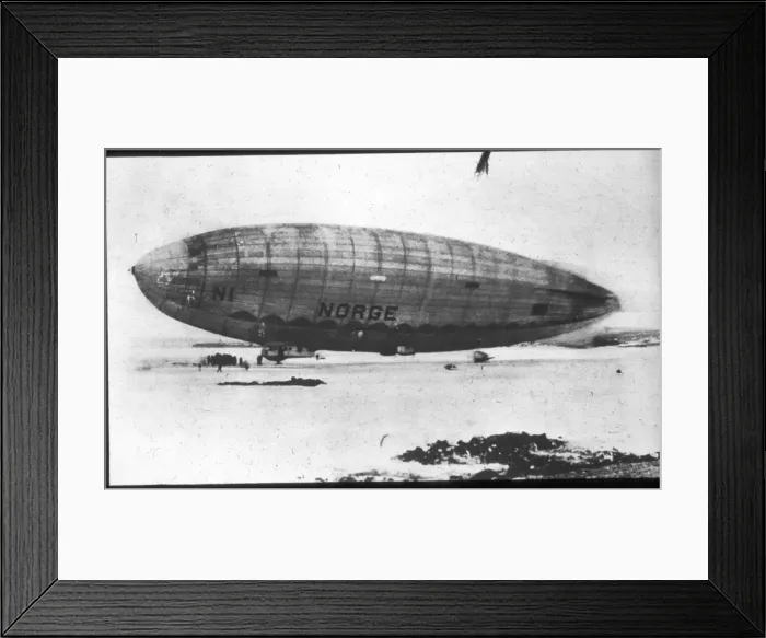 Framed Print : Umberto Nobiles Norge landing at Teller Alaska Framed Print : Umberto Nobiles Norge landing at Teller Alaska