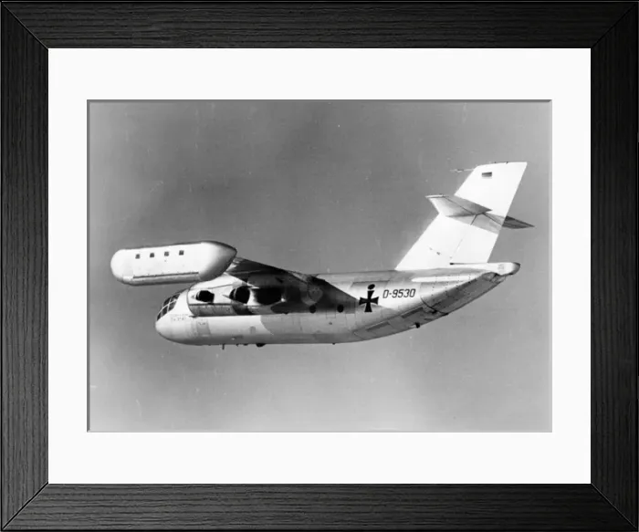 Framed Print : The first Dornier Do31E experimental V / STOL transport D-9530 Framed Print : The first Dornier Do31E experimental V / STOL transport D-9530