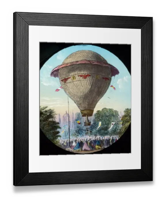 Framed Print : Balloon ascending