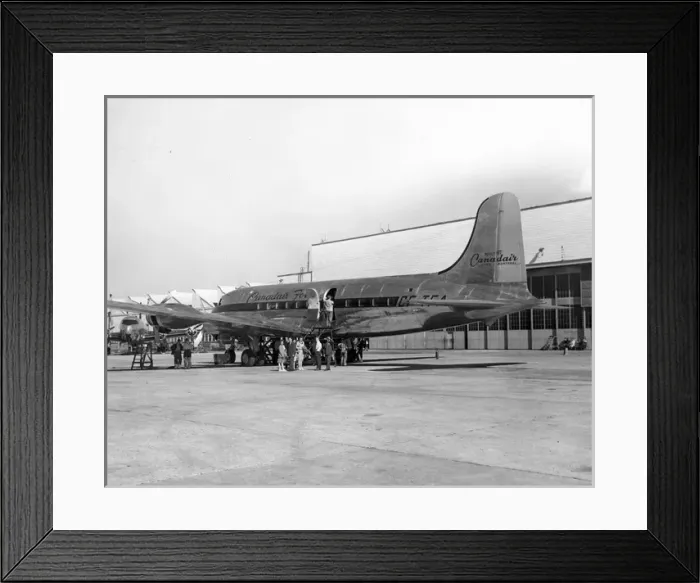 Framed Print : Canadair DC-4M CF-TFA Framed Print : Canadair DC-4M CF-TFA
