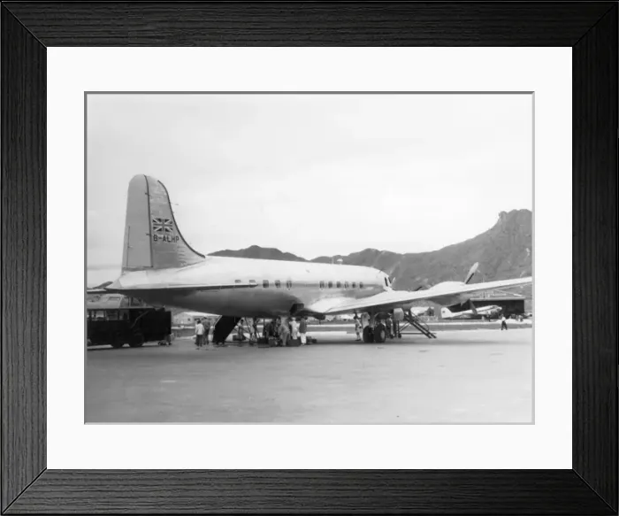 Framed Print : Canadair C-4 G-ALHP Aethra of BOAC Framed Print : Canadair C-4 G-ALHP Aethra of BOAC