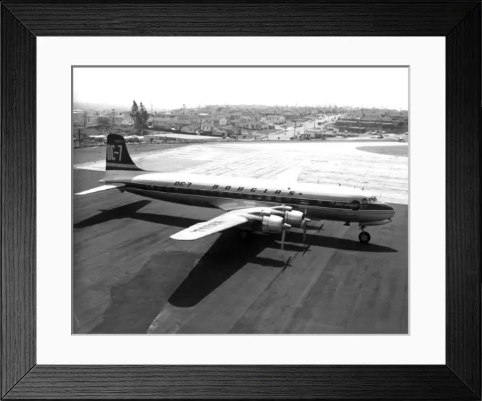 Framed Print : The first Douglas DC-7 N301a Framed Print : The first Douglas DC-7 N301a