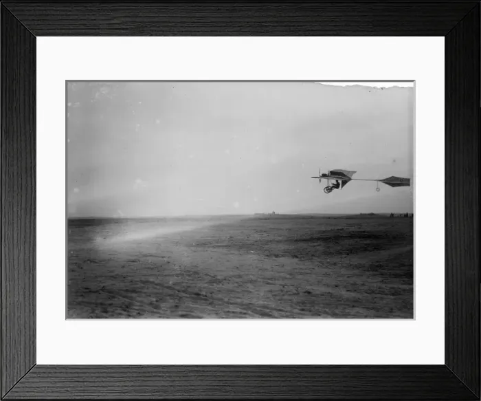 Framed Print : Hans Grade in a Grade monoplane Framed Print : Hans Grade in a Grade monoplane