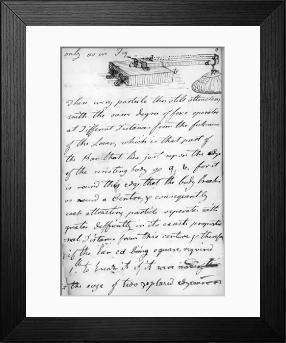 Framed Print : Testing the strength of a wooden plane 1795 Framed Print : Testing the strength of a wooden plane 1795