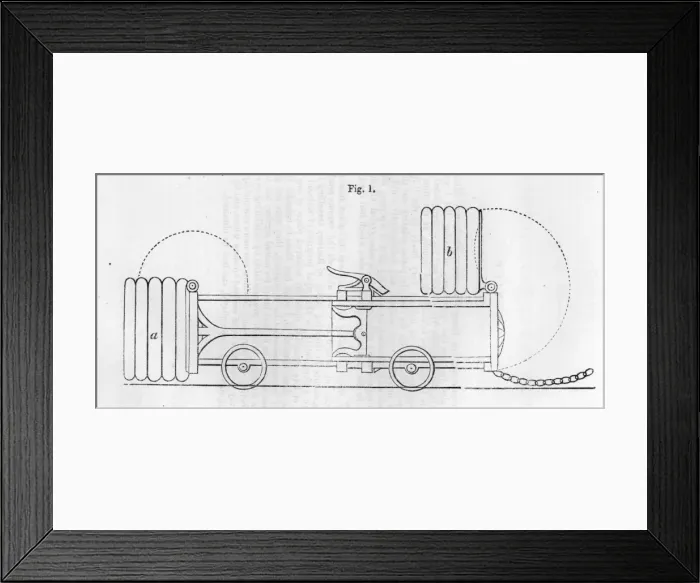 Framed Print : George Cayleys design for a train buffer Framed Print : George Cayleys design for a train buffer