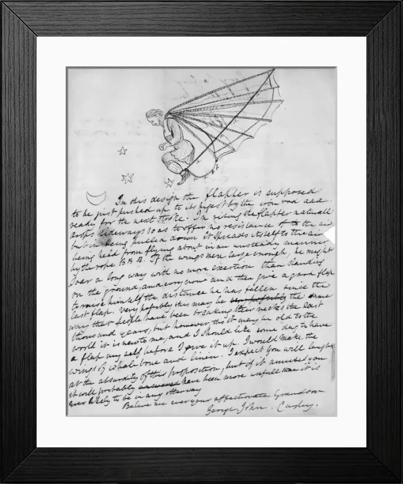 Framed Print : Letter from George John Cayley to his grandfather Framed Print : Letter from George John Cayley to his grandfather