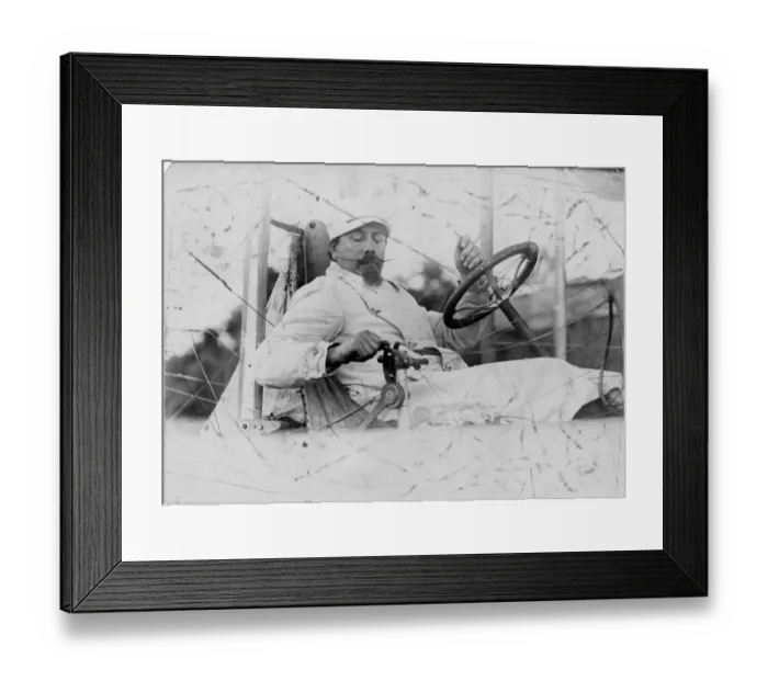 Framed Print : Samuel Franklin Cody at the wheel Framed Print : Samuel Franklin Cody at the wheel