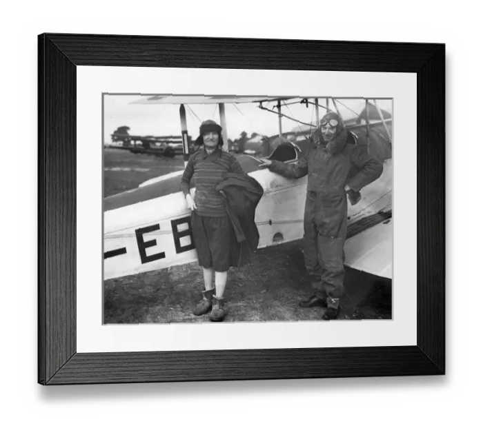 Framed Print : Capt Geoffrey de Havilland and Mrs Louie de Havilland Framed Print : Capt Geoffrey de Havilland and Mrs Louie de Havilland