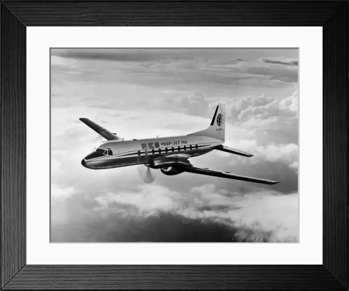 Framed Print : Retouched photograph of a Hawker Siddeley HS748 G-ASPL Framed Print : Retouched photograph of a Hawker Siddeley HS748 G-ASPL